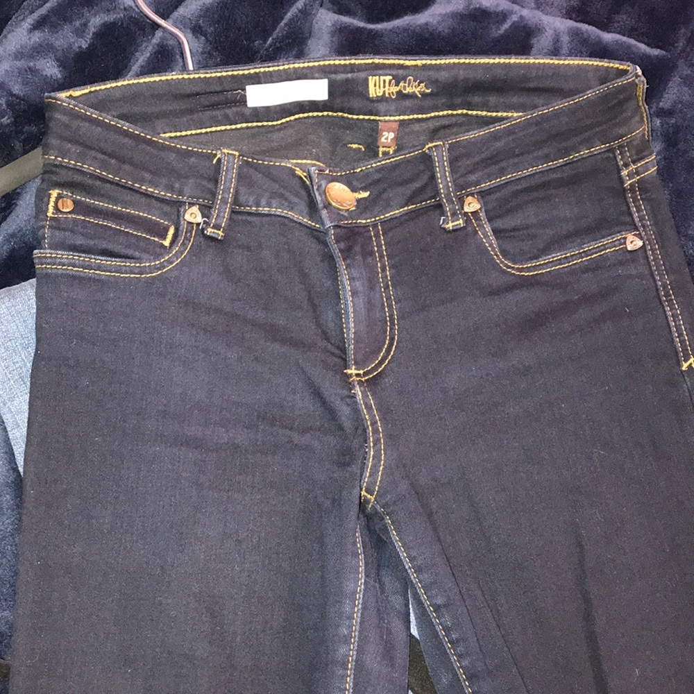 Kut Diana skinny 2 petite dark jeans